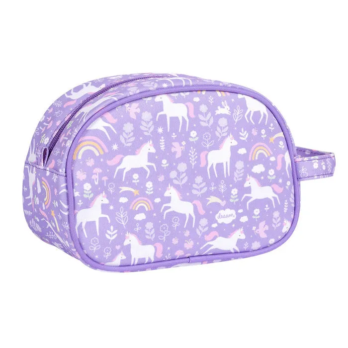 A Little Lovely Company Toiletry Bag: Unicorn Dreams