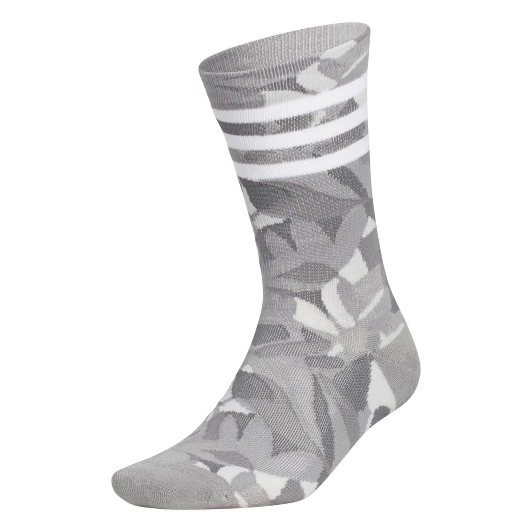 Adidas Golf Unisex Printed Crew Sock Grey Five - SS23