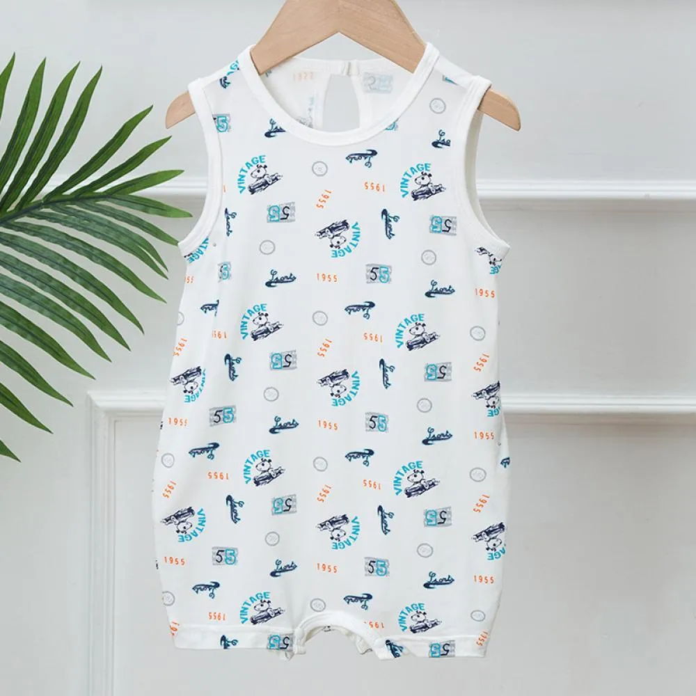 Baby NewBorn Summer Sleeveless Jumpsuit Cute Printing Boys And Girls 3-24M Baby Romper Wholesale Kids Clothing