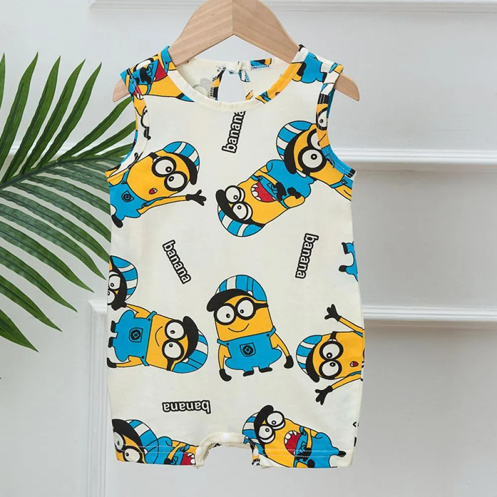 Baby NewBorn Summer Sleeveless Jumpsuit Cute Printing Boys And Girls 3-24M Baby Romper Wholesale Kids Clothing