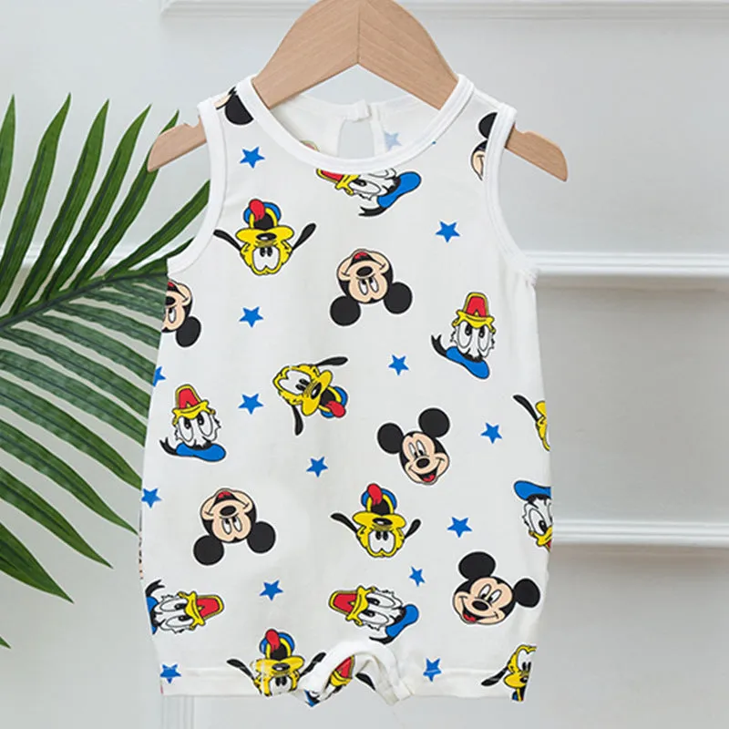 Baby NewBorn Summer Sleeveless Jumpsuit Cute Printing Boys And Girls 3-24M Baby Romper Wholesale Kids Clothing