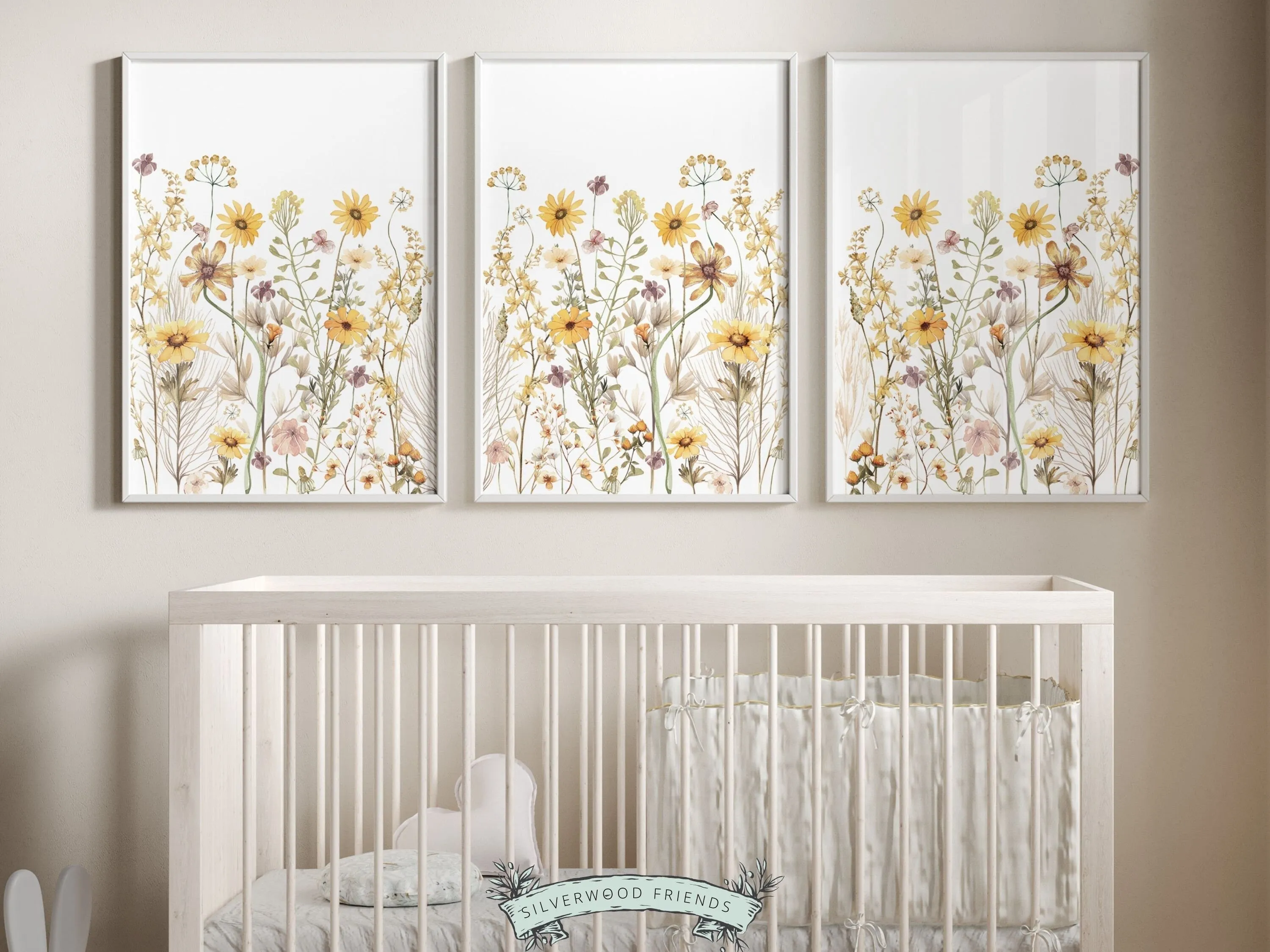 Boho Wildflower Nursery Prints