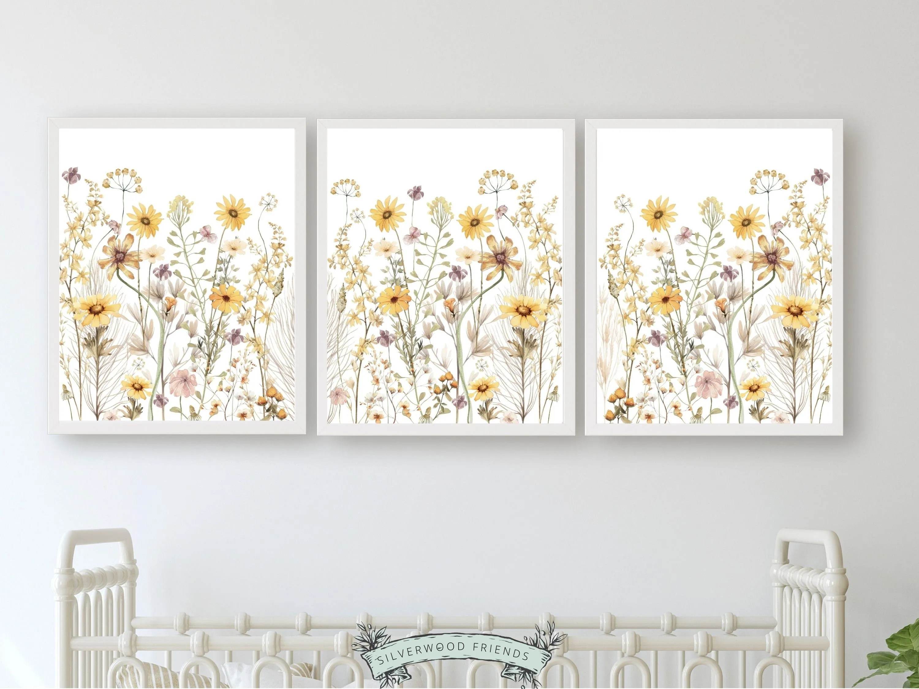 Boho Wildflower Nursery Prints