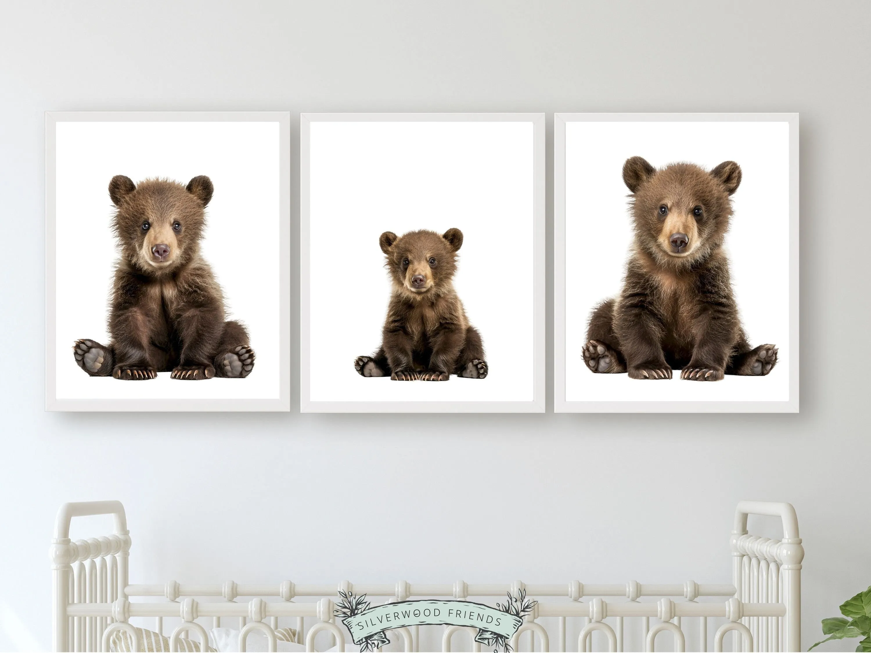 Brown Bear Nursery Prints - Set 2