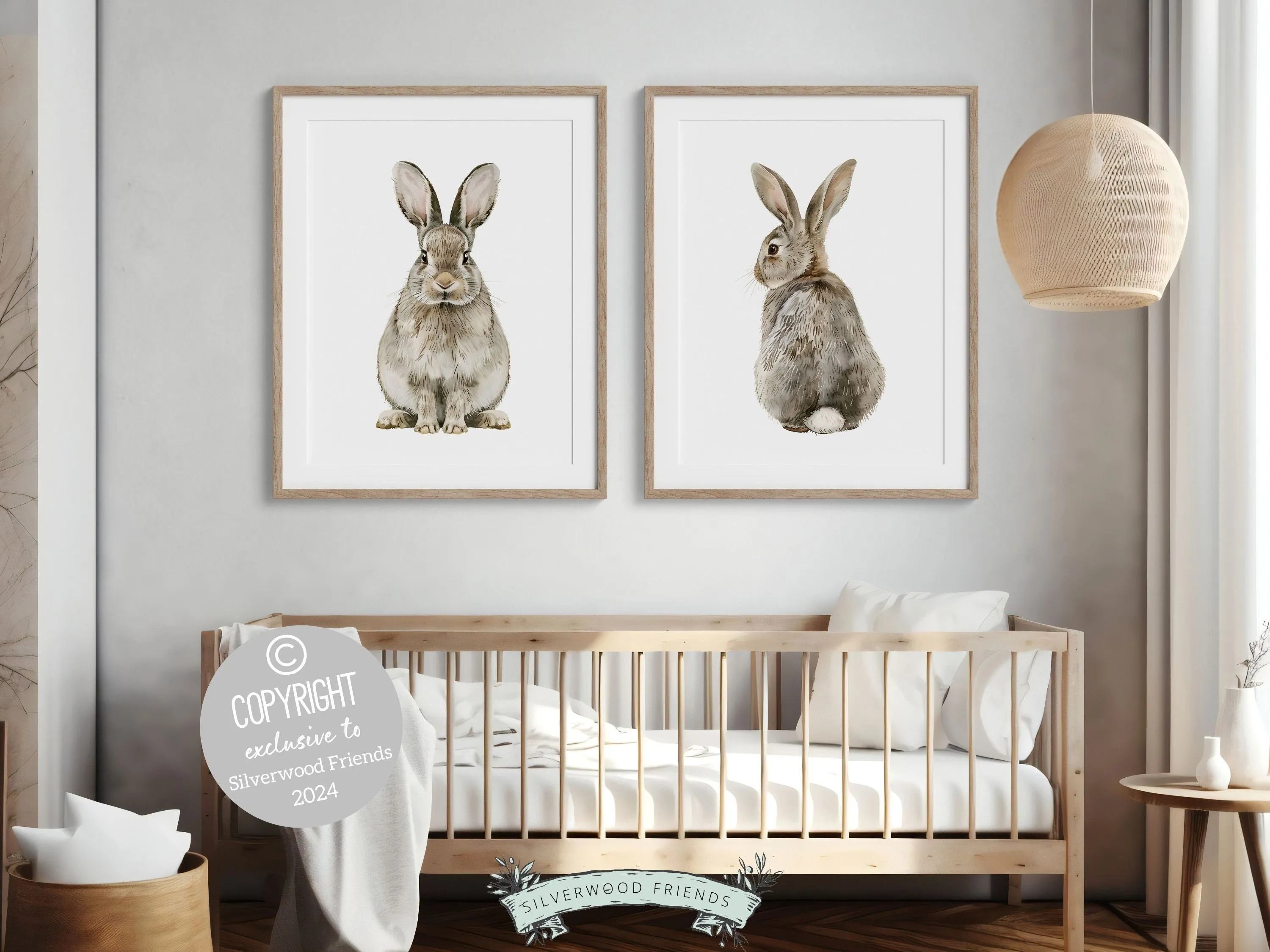 Bunny Tail Nursery Prints - Set 1