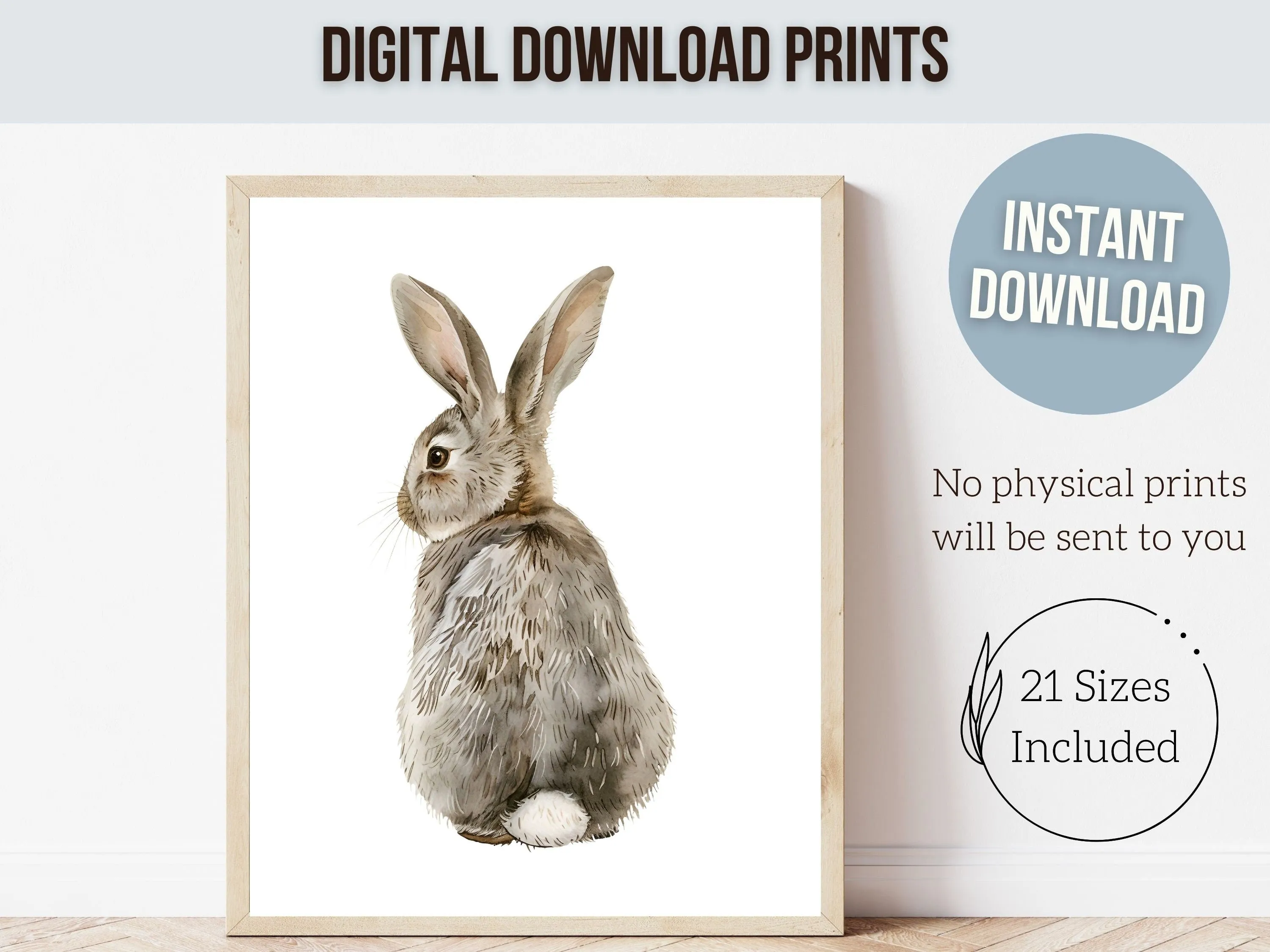 Bunny Tail Nursery Prints - Set 1