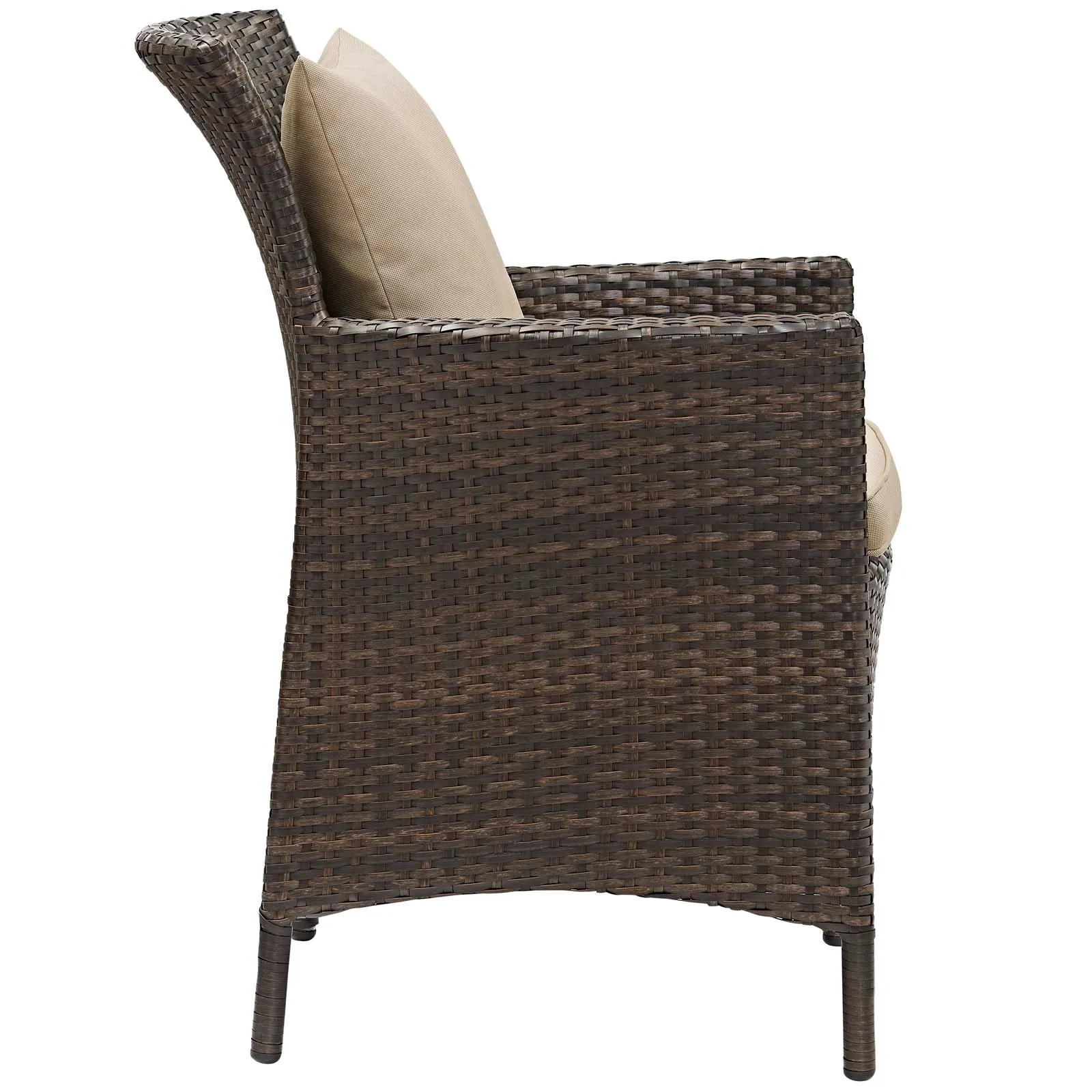 Conduit 5 Piece Outdoor Patio Wicker Rattan Set by Modway