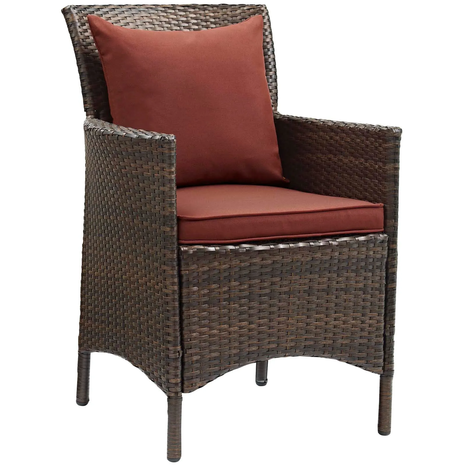 Conduit 5 Piece Outdoor Patio Wicker Rattan Set by Modway