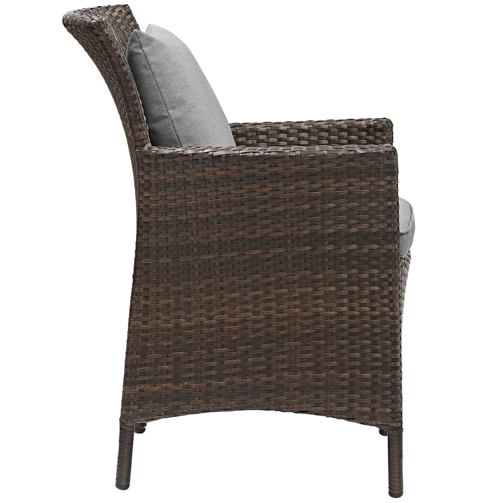 Conduit 5 Piece Outdoor Patio Wicker Rattan Set by Modway