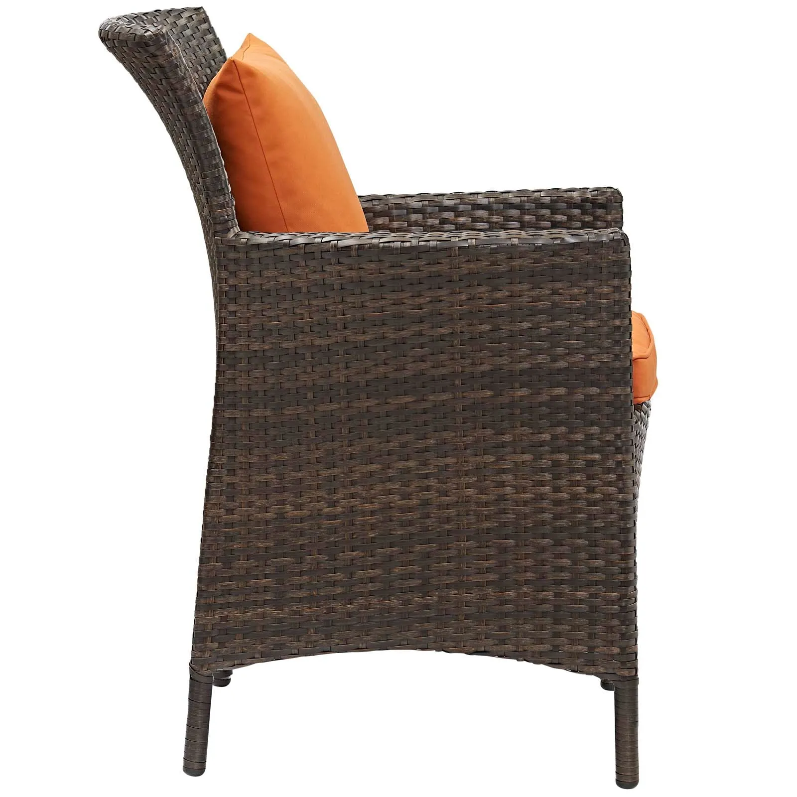 Conduit 5 Piece Outdoor Patio Wicker Rattan Set by Modway