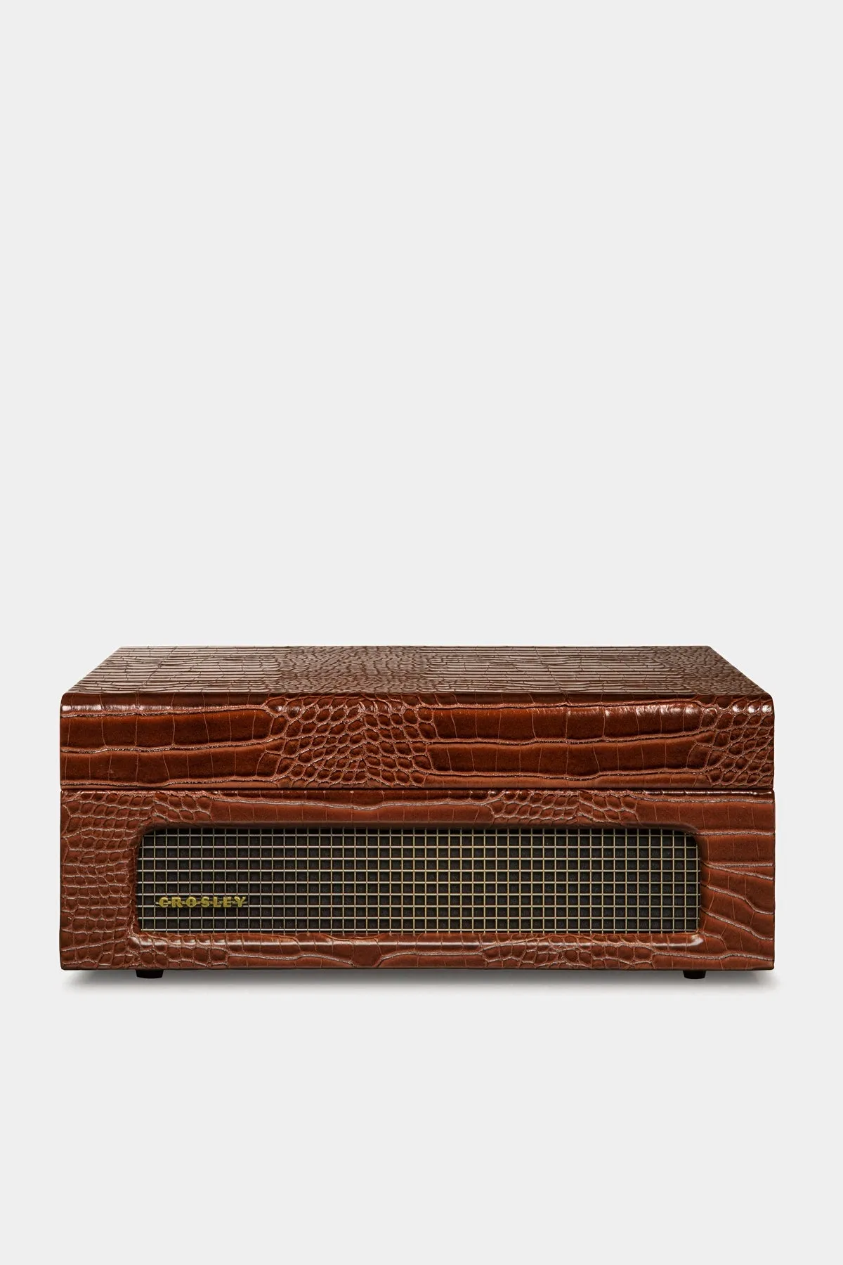 Crosley Voyager Bluetooth Portable Turntable Brown Croc