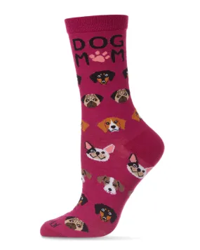 Dog Mom Frenzy Bamboo Blend Crew Sock