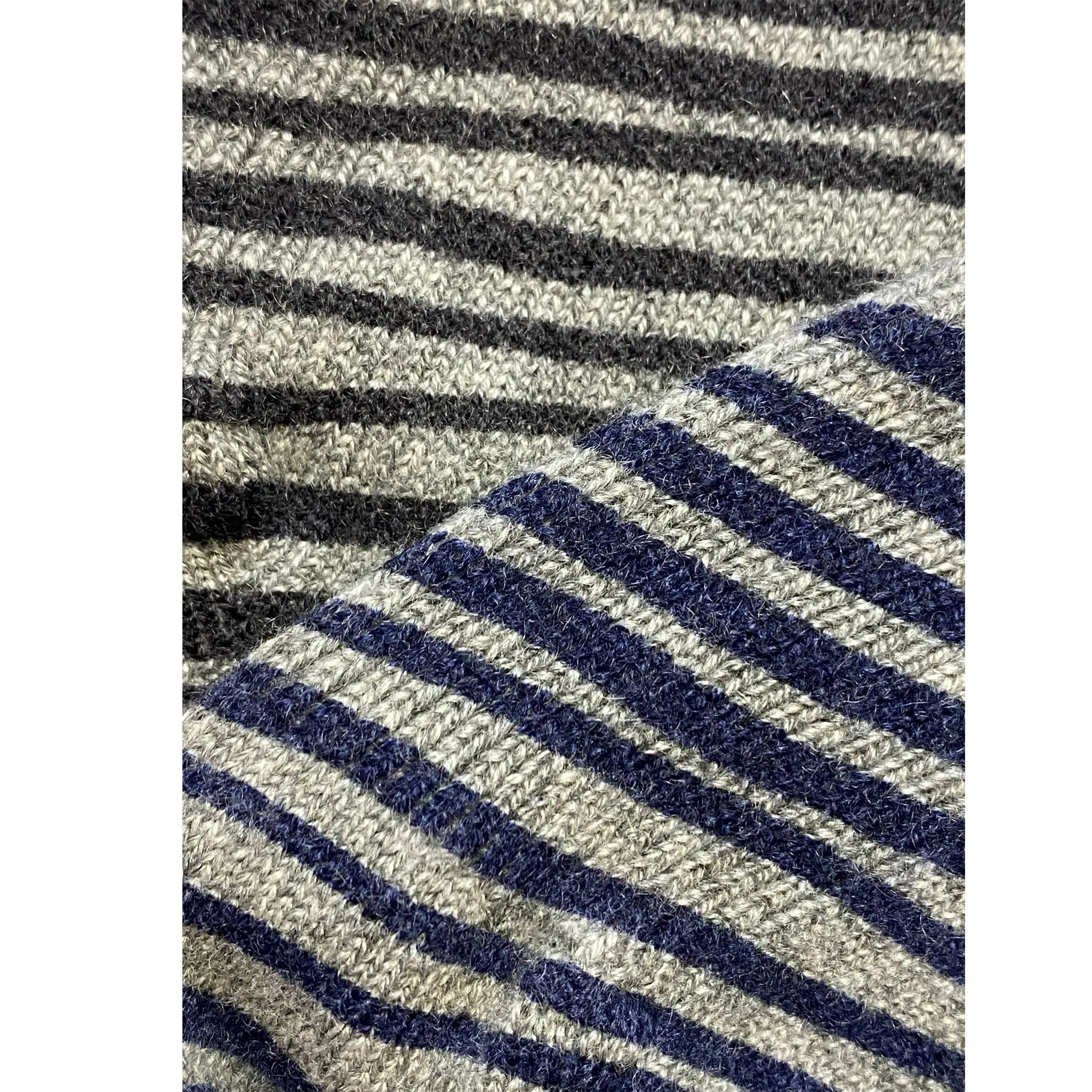 Double sided Striped ladies cashmere socks.