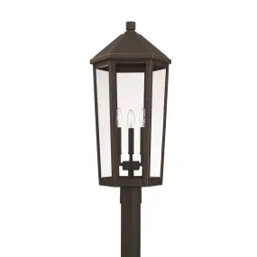 Ellsworth Coastal Outdoor Post Lantern - Bronze