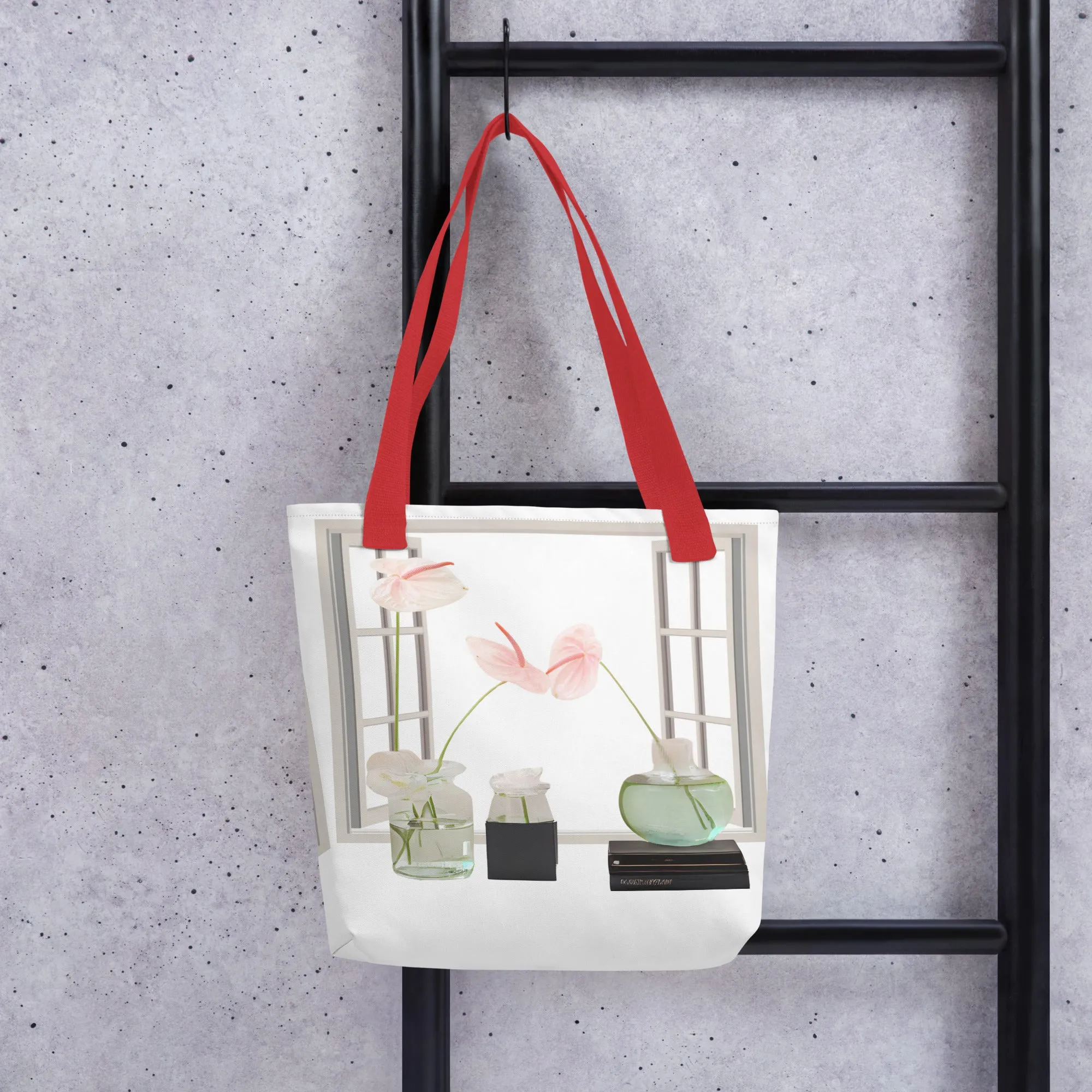 Floral Window-View Tote Bag: Stylish & Spacious