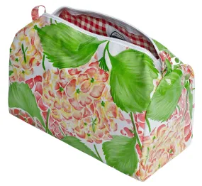 Freckled Sage Oilcloth Travel Bag in Hydrangea