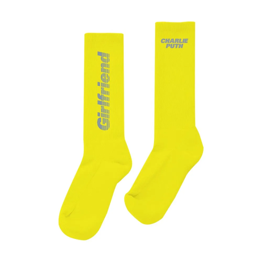 Girlfriend Text Sock (Yellow)