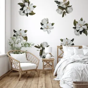 Grand Magnolia Florals Wall Decals