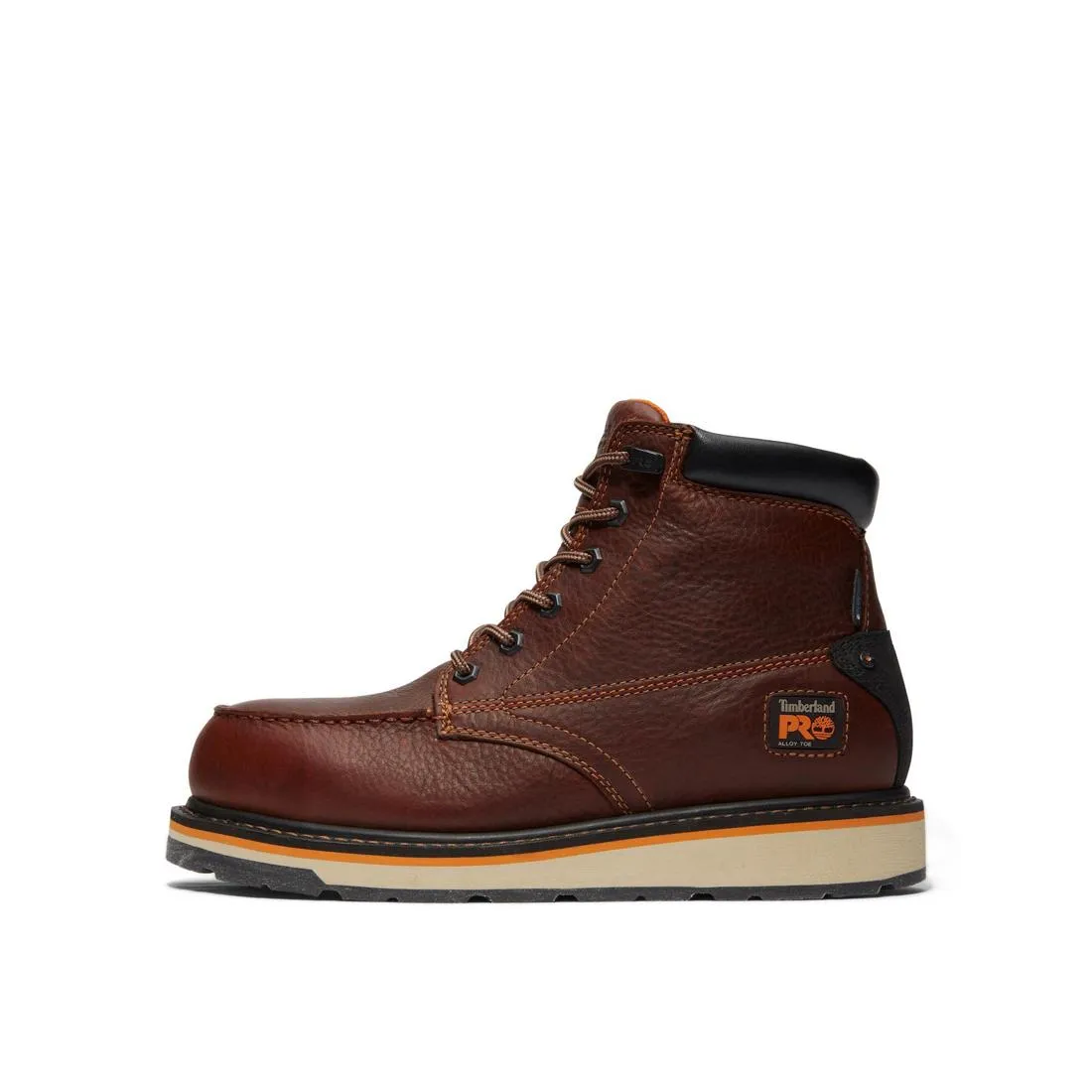 Gridworks 6 Inch Alloy-Toe Waterproof Work Boot Brown