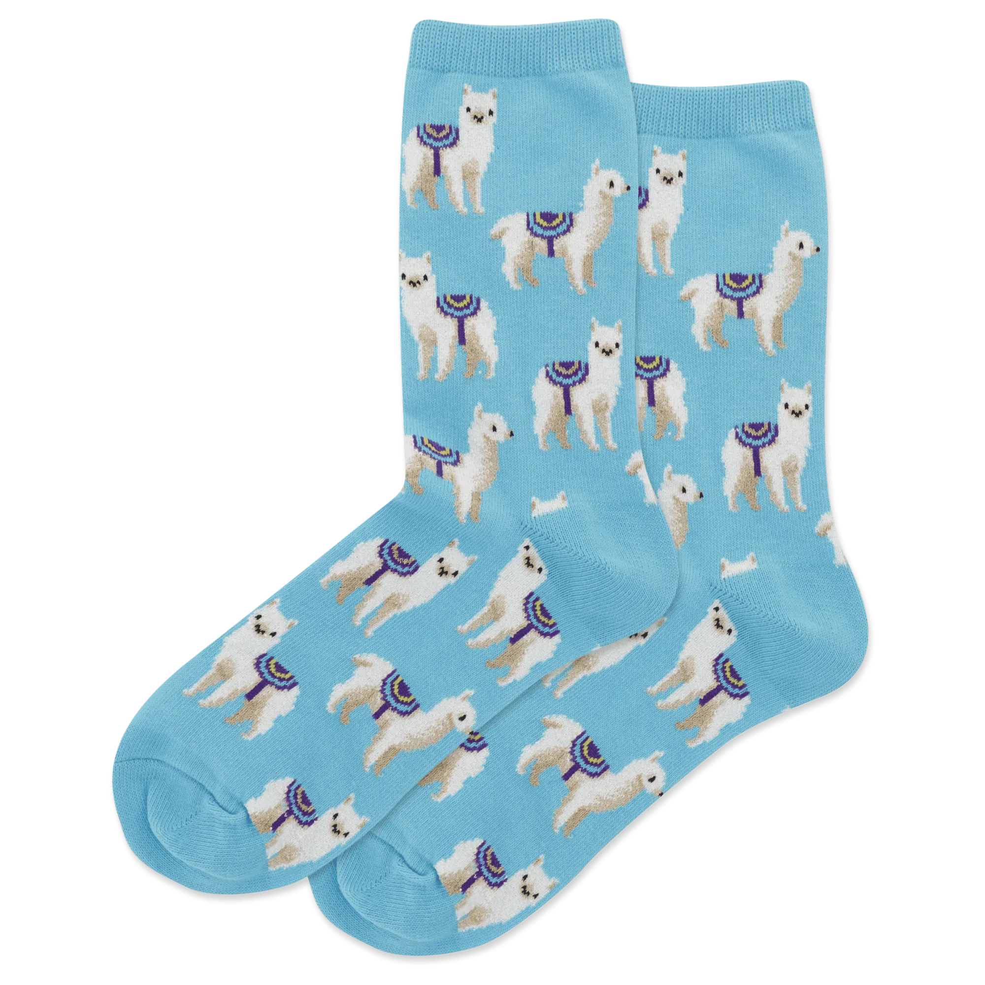 HOTSOX Women's Llamas Crew Socks