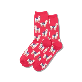 HOTSOX Women's Llamas Crew Socks