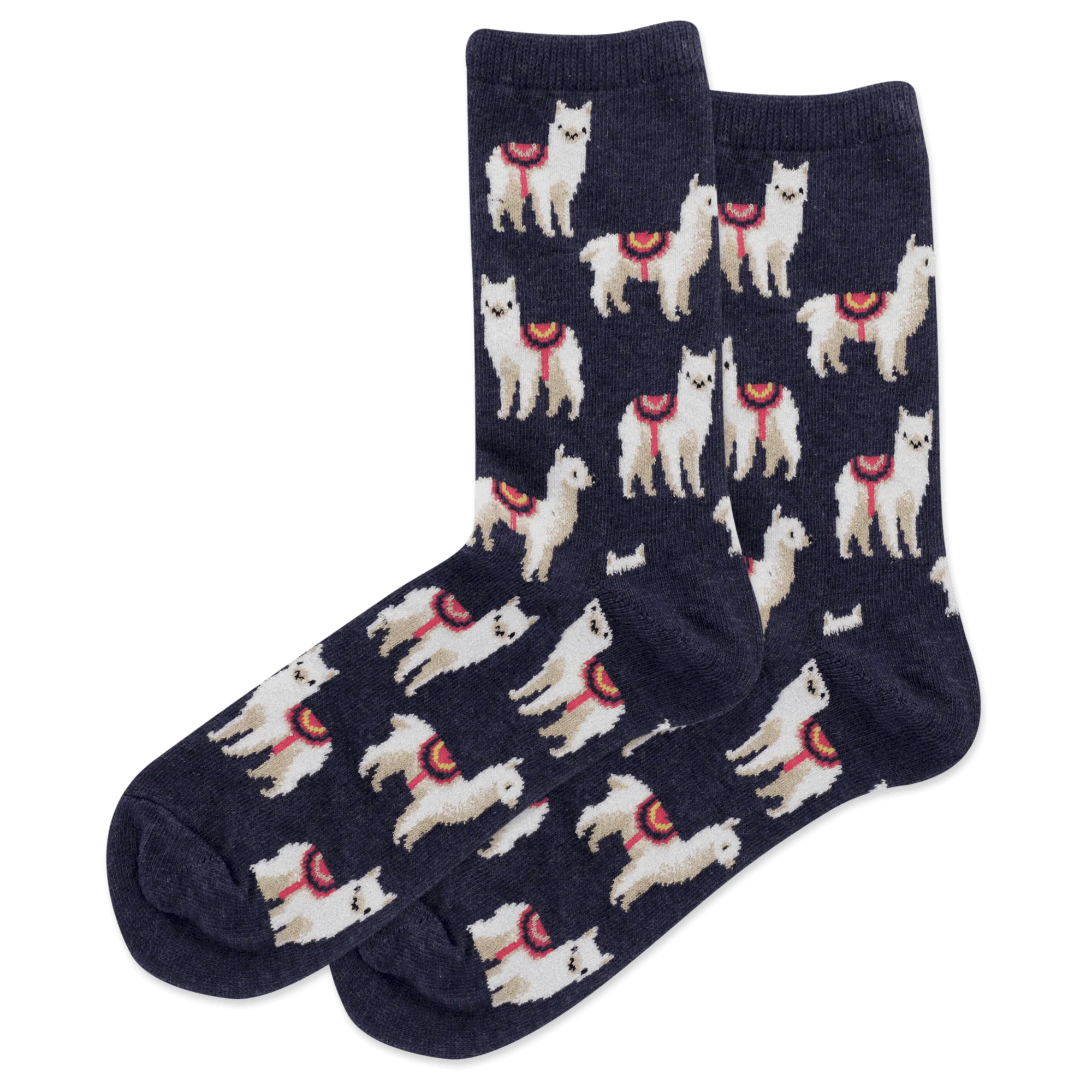 HOTSOX Women's Llamas Crew Socks