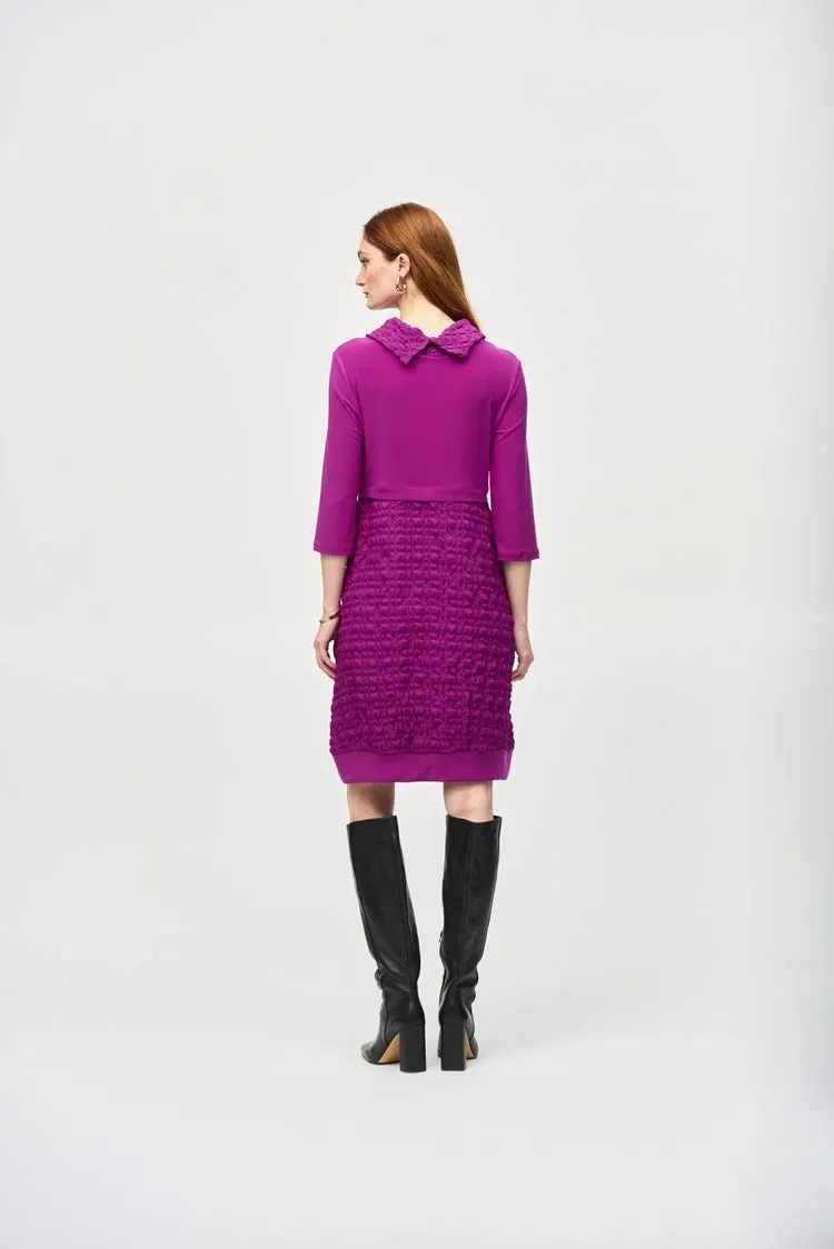 Joseph Ribkoff Empress Jacquard And Silky Knit Cocoon Dress