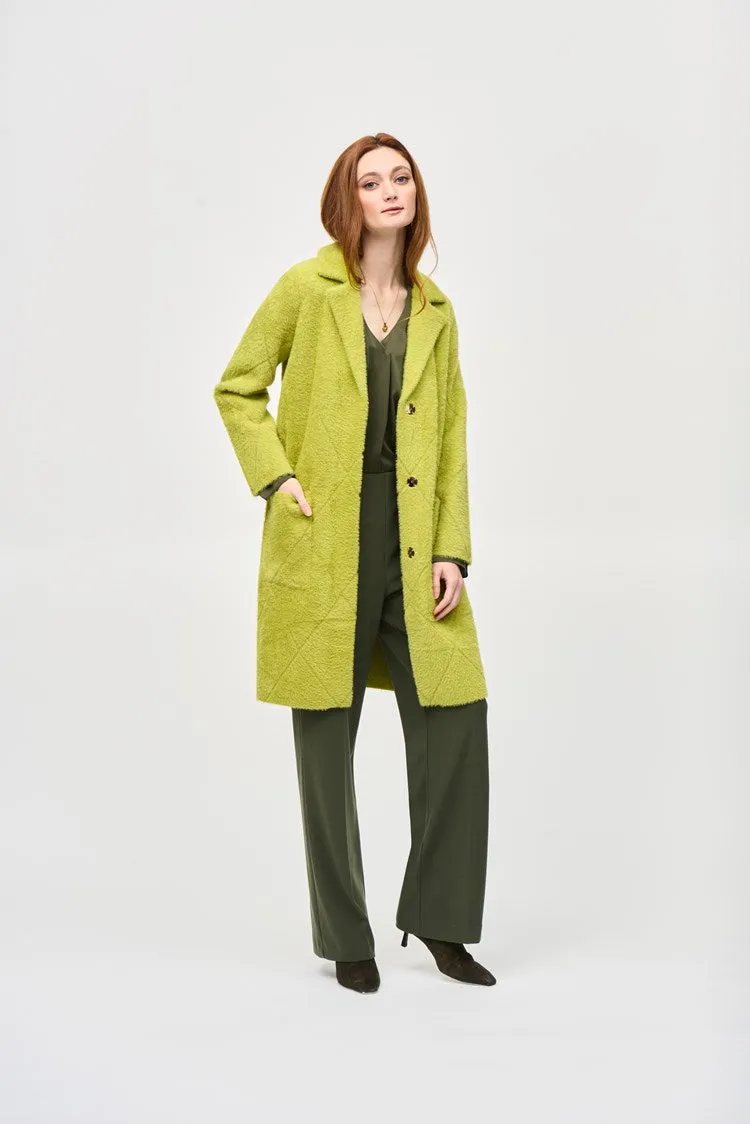 Joseph Ribkoff Wassabi Notched Collar Coat