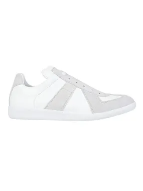 Men's Replica Leather Suede Low Top Sneakers White