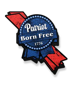 Patriot Born Free Decal