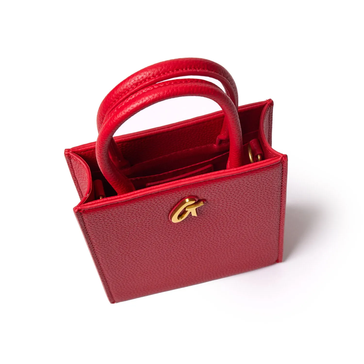 PEBBLE MINI TOTE RED