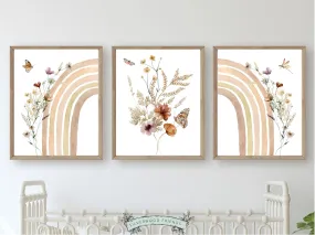 Rainbow Wildflower Nursery Prints