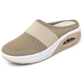 Shoes Air Women Walking Cushion Slip-On  Orthopedic Diabetic Ladies Platform Mules Mesh Lightweight Slipper Wedge Female Sneaker