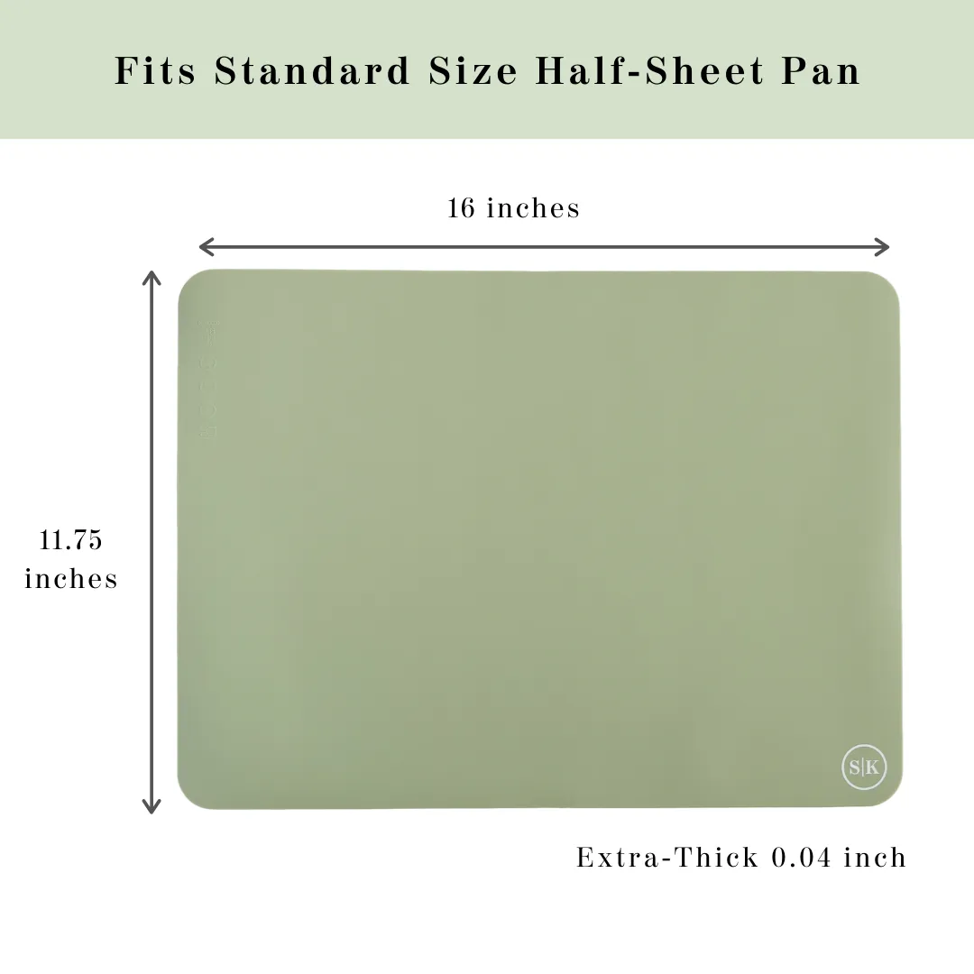 Silicone Baking Mats | Sage Green & Gray