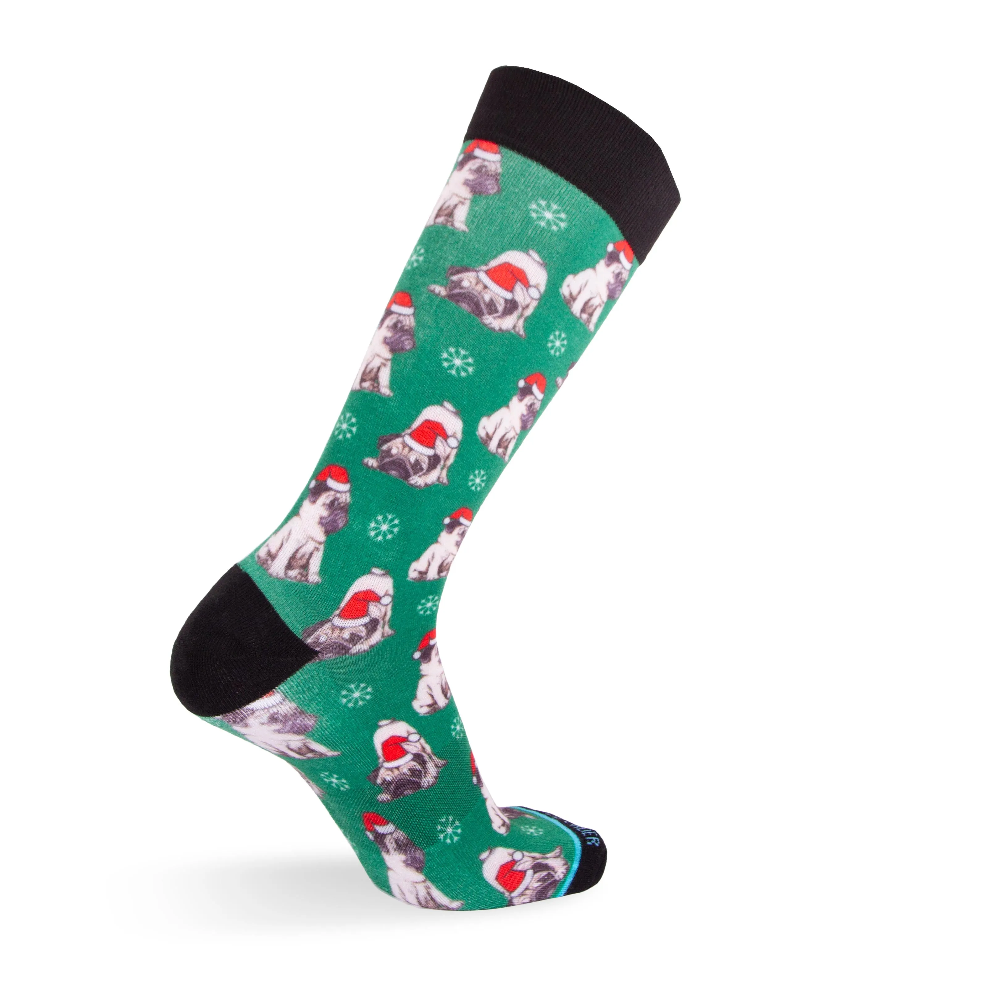 The Holiday Pugs- Extra Cushioned - Dress Socks