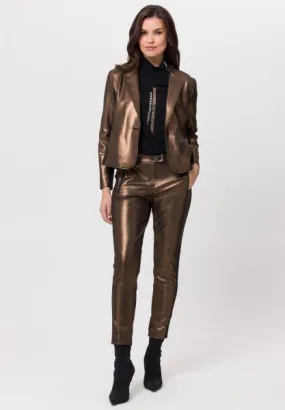 Tuzzi Bronze Metallic Trousers