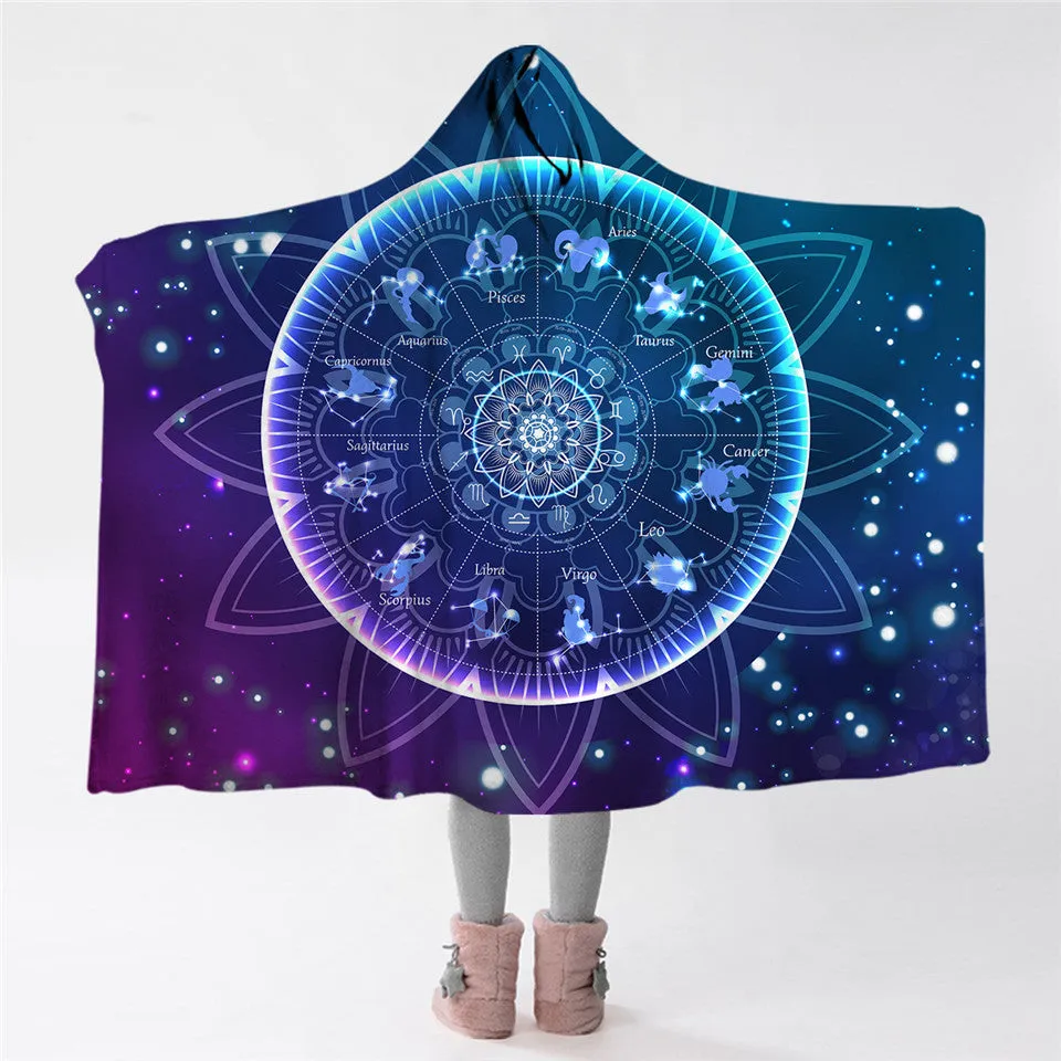 Zodiac Hooded Blanket